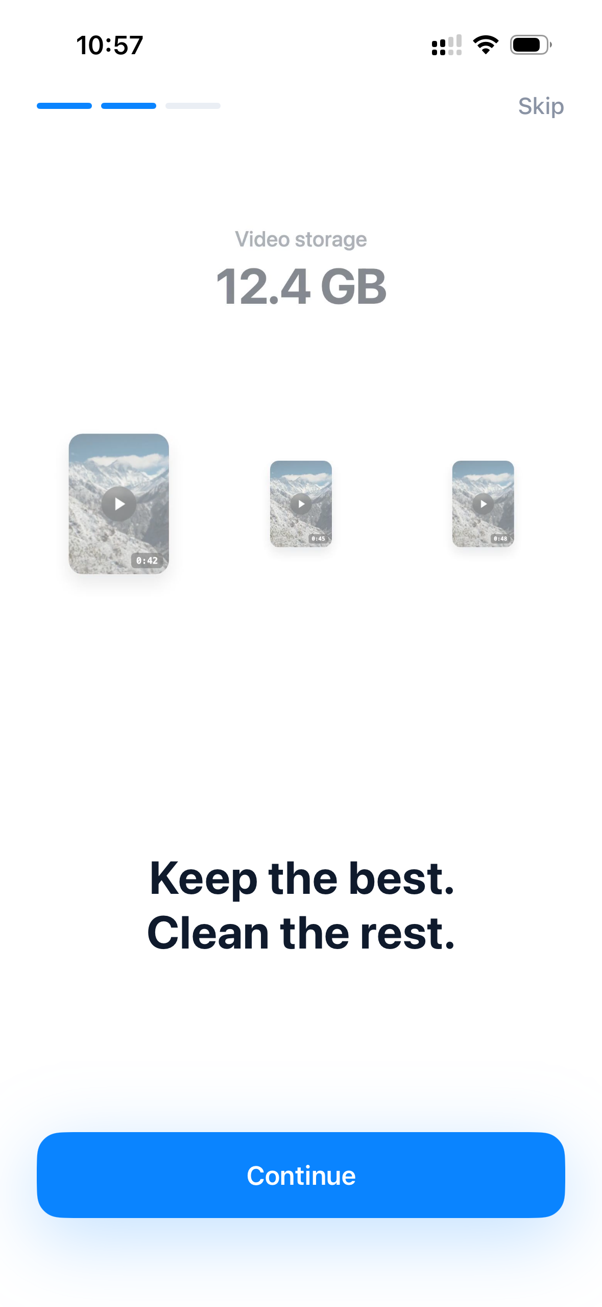 AI Clean 清理界面